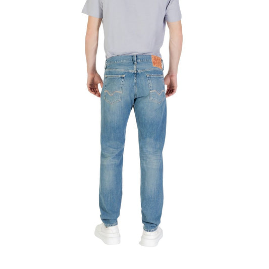Blue Cotton Skinny Jean